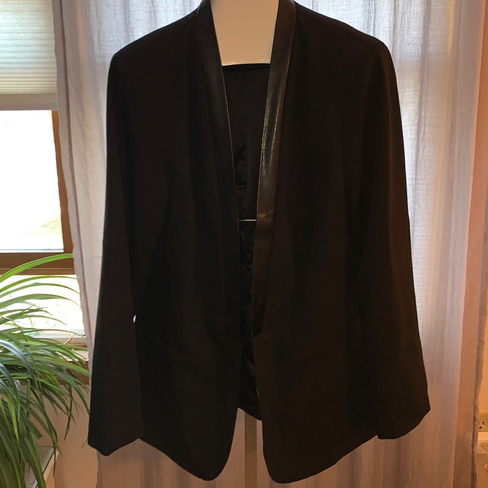 Torrid Faux Leather Line Blazer